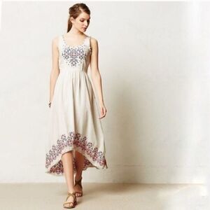Anthro Holding Horses Cissie Embroidered dress